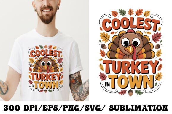 Coolest Turkey in Town: A Graphic for Every Autumn Occasion
