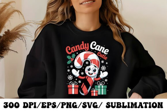 Festive Candy Cane Cutie Graphic: A Holiday Design Deep Dive